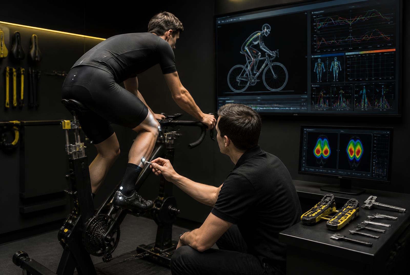 Sessão de Bike Fit Shimano com análise de posição do ciclista