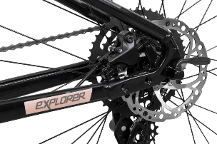 Transmissão Shimano Cues 9V e freio a disco da Caloi Explorer Sport 2026